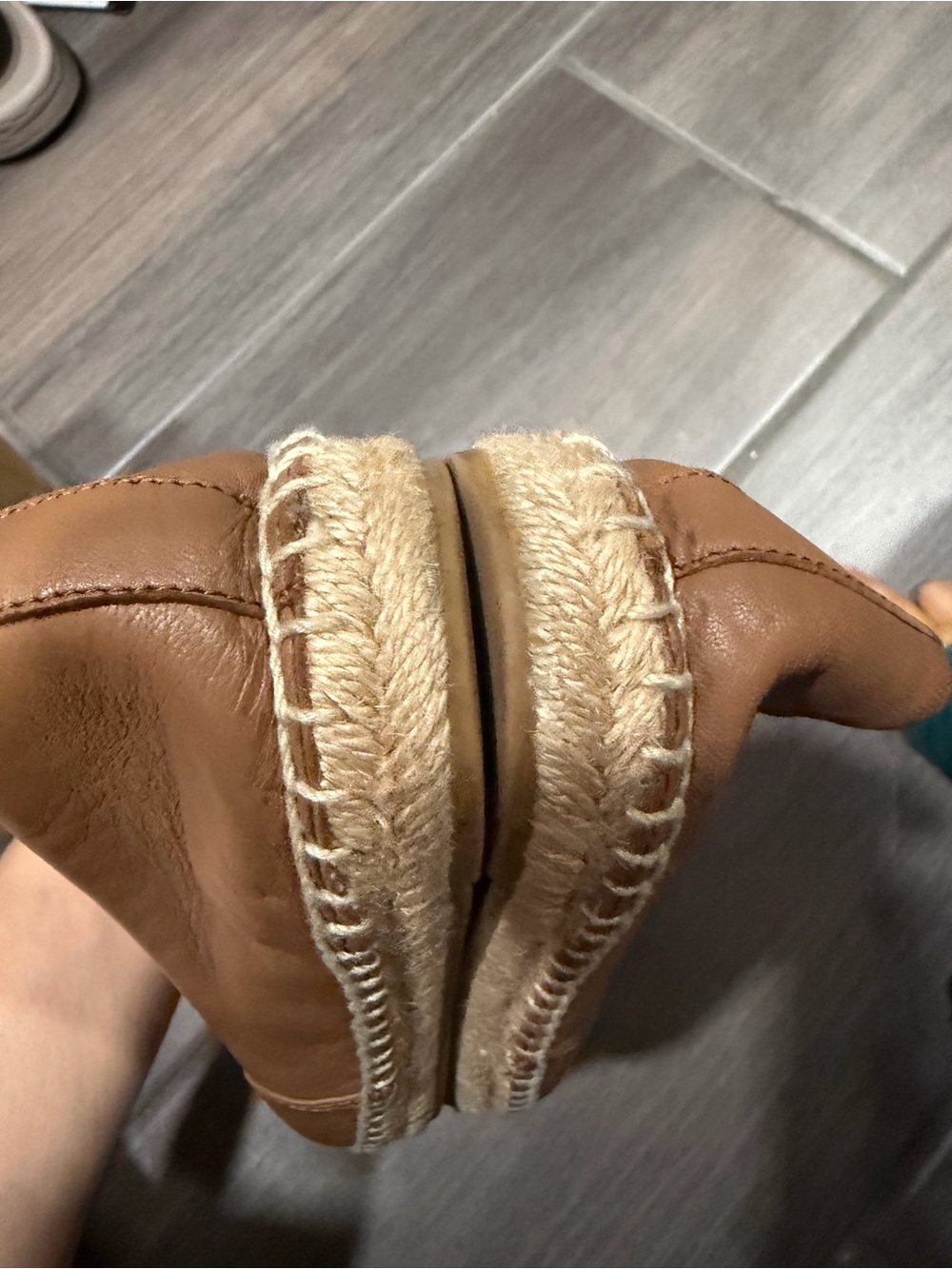 Tory Burch Leather Espadrille Slip-On in Brown - Picture 4 of 6